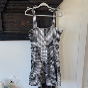 Black and White Gingham Dress